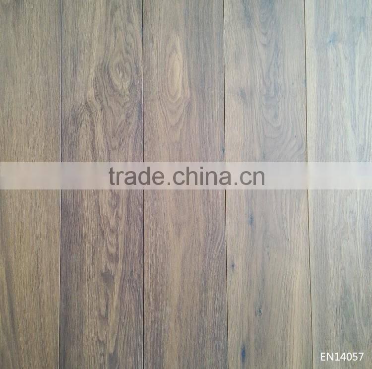 Dark Smoked Brushed Engineered Oak Timber Flooring