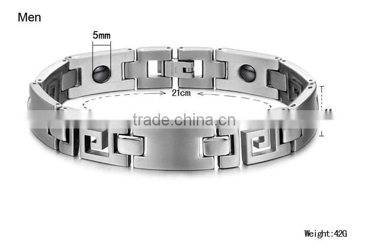 Classic Style Magnet Bracelets for Couples, Bio Energy Couples Bracelets