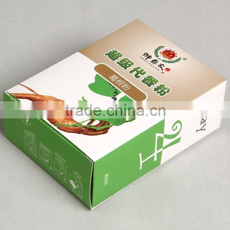 Food packaging box for nutritional meal series for day 4 pueraria lobata powder