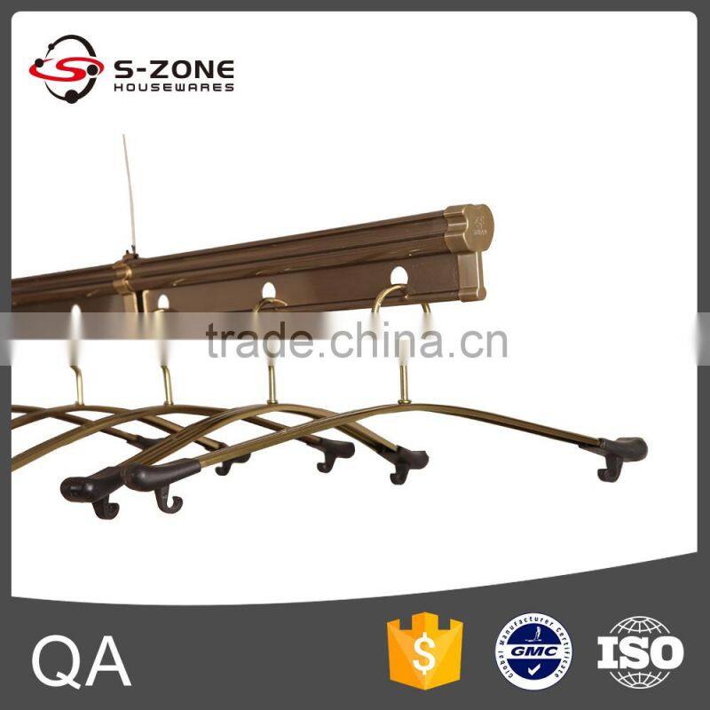 Good quality aluminium clothes hanger with balcony clothes drying rack