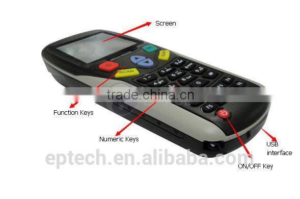 Handheld terminal data collector / portable barcode scanner terminal with display EP HDT3000