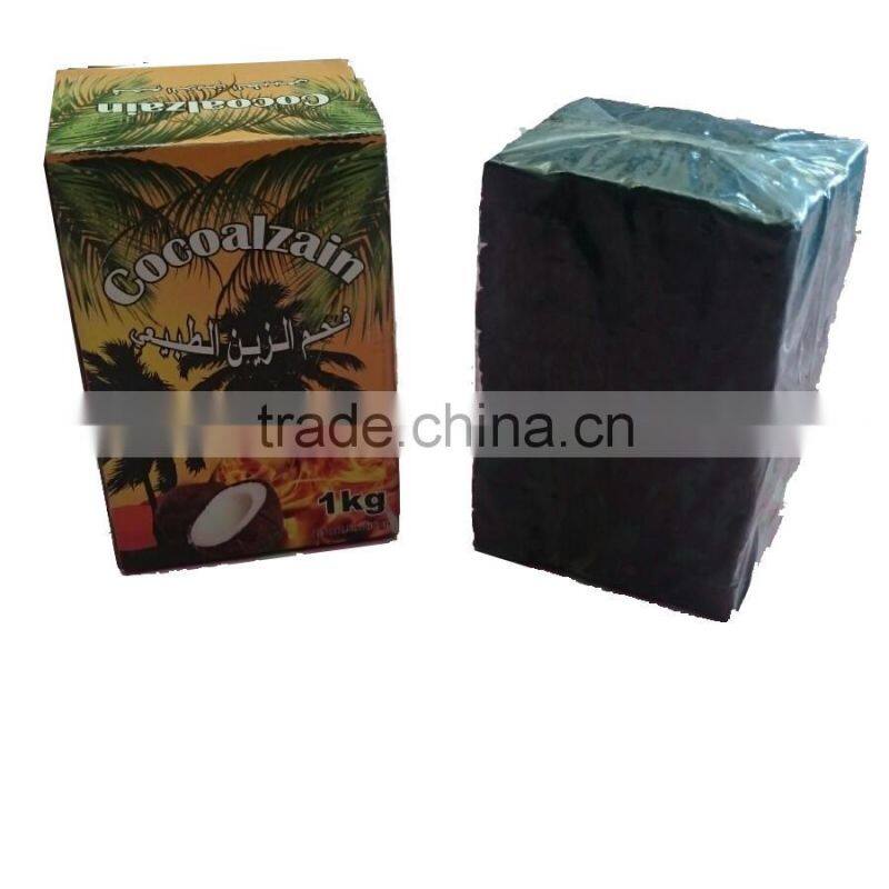 Factory price 100% Coconut Charcoal Jakarta for Hooka Shisha BBQ All Size 22,25,15 Flat Cube