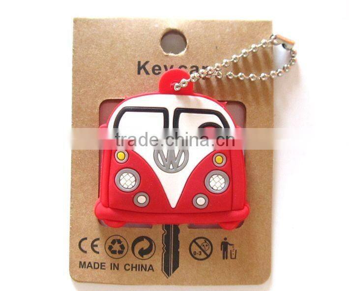 Cartoon key cap plastic key cover customized soft key holder