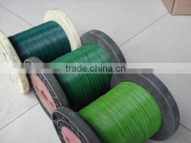 Green Painted Wire