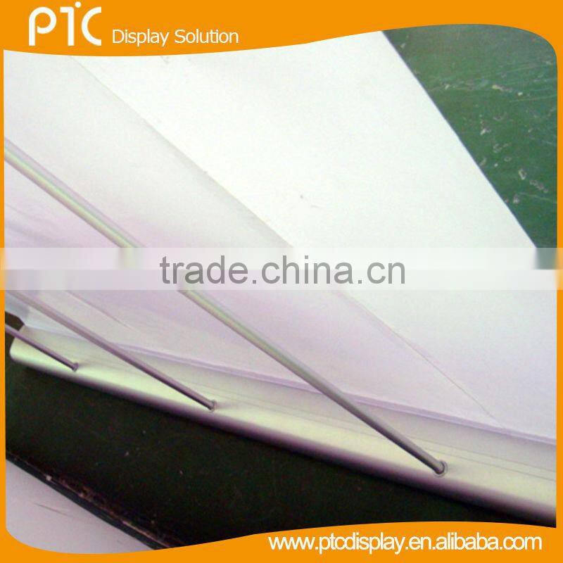Teardrop roll-up advertising without foot, luxury roll up display
