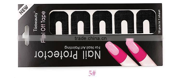 New plastic peel off tape sticker easy fast clean used with polish UV gel stamping plate
