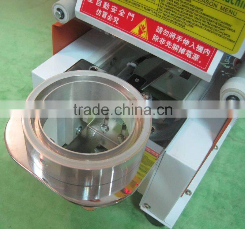 CE approved Automatic cup Sealer machine/ With Counter GL-SA01 bubble tea machine/ Automatic plastic cup sealing machine