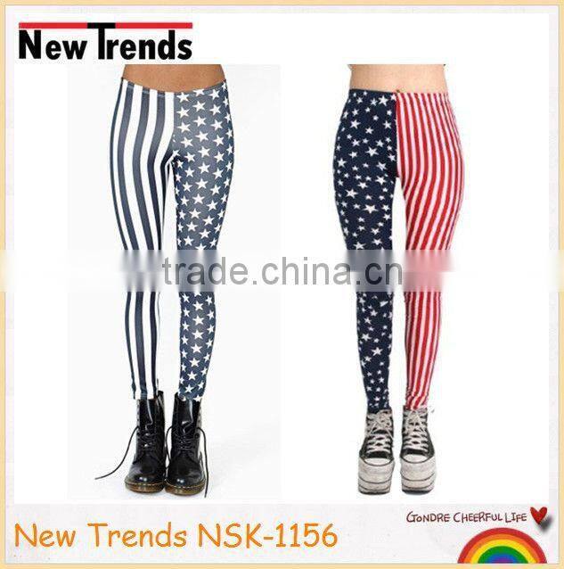 Fashion colorful chevron printing pantyhose leggings
