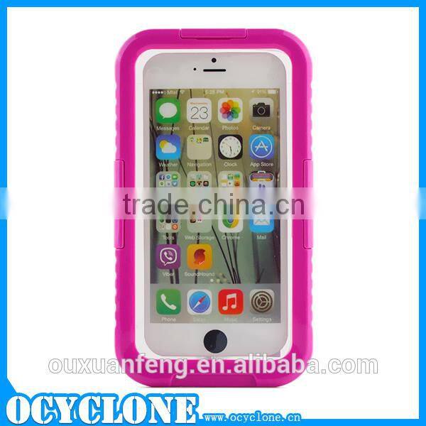 Silicone+PC cellphone case for iphone6 mobile phone