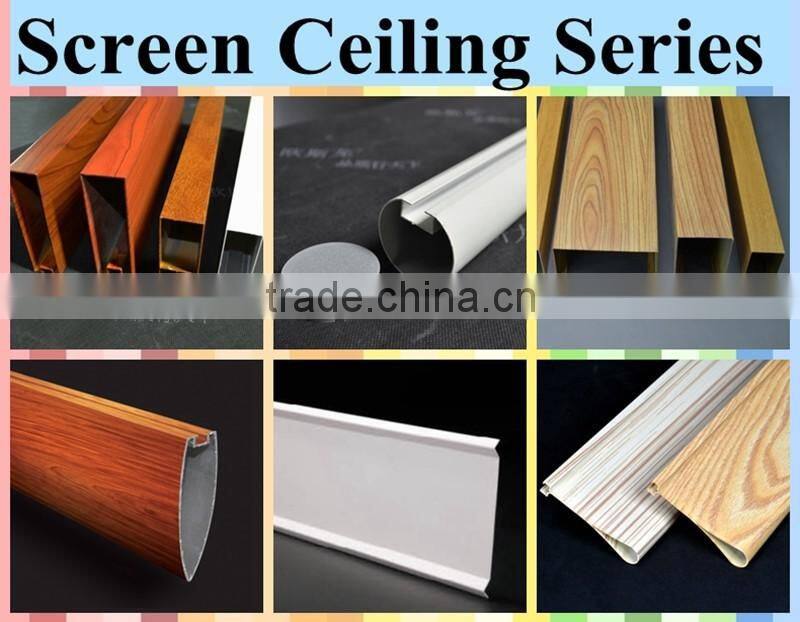 Black Powder Coated Modern Moisture-proof Aluminum Suspended Baffle Ceiling With Factory Price