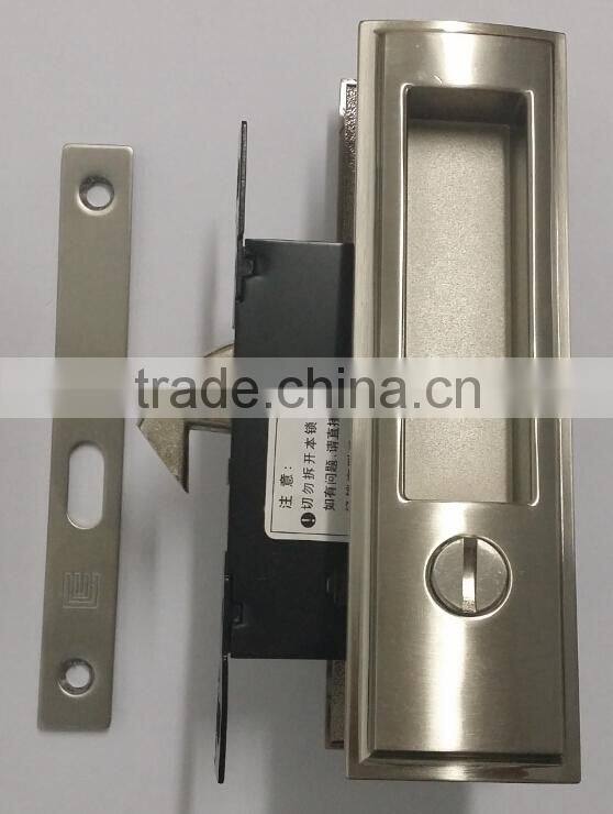 Sliding wooden door lock, sliding door, internal door