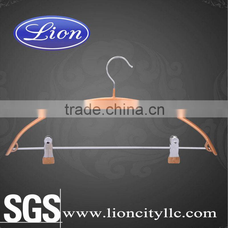 LEC-M5045 wire garment clothes hangers with plastic coated