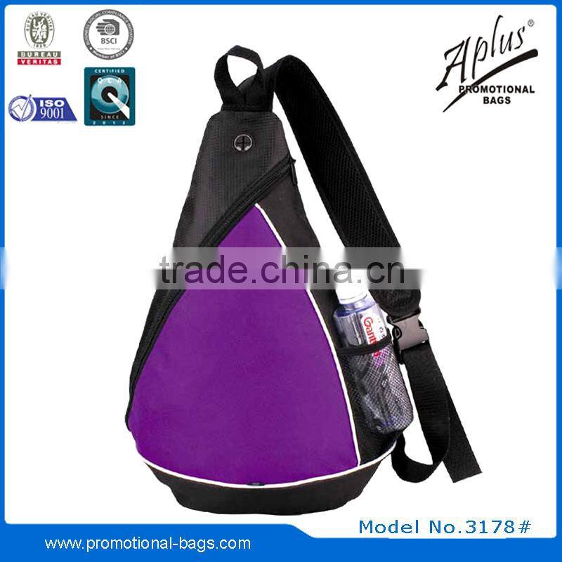 New design inner earphone pocket men sling bag