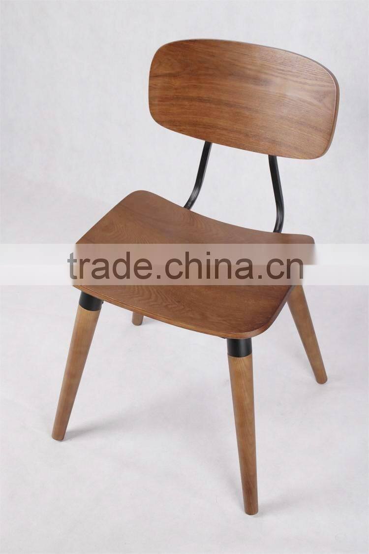 2016 New Design Restaurant Furniture Walnut/Ash Wood Dining Chair