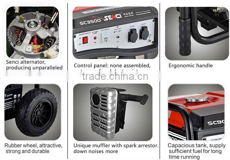 1Kw gasoline 12v price mini generator 1kva with motor