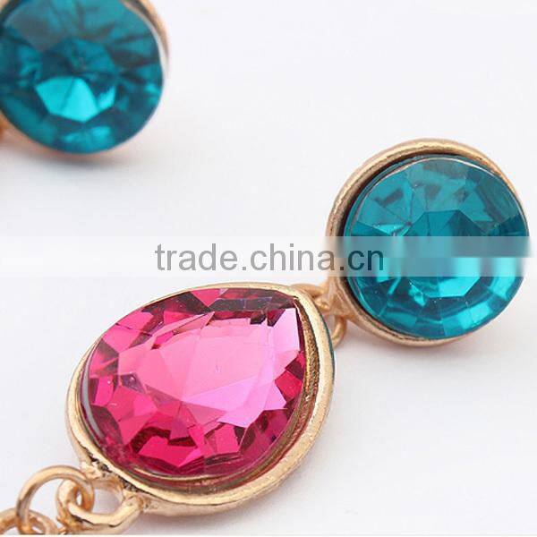 europe style acrylic material free sample diamond earring