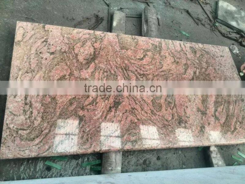 California red dragon granite balustrade red stair handrail