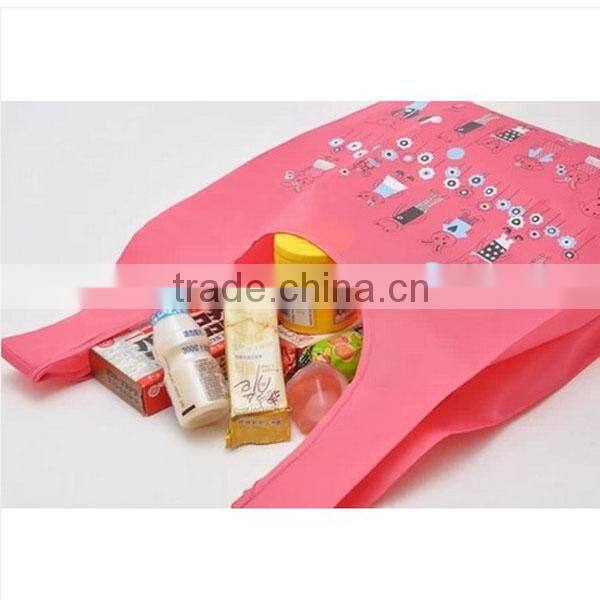 wholesale custom reusable printed folding shopping bag