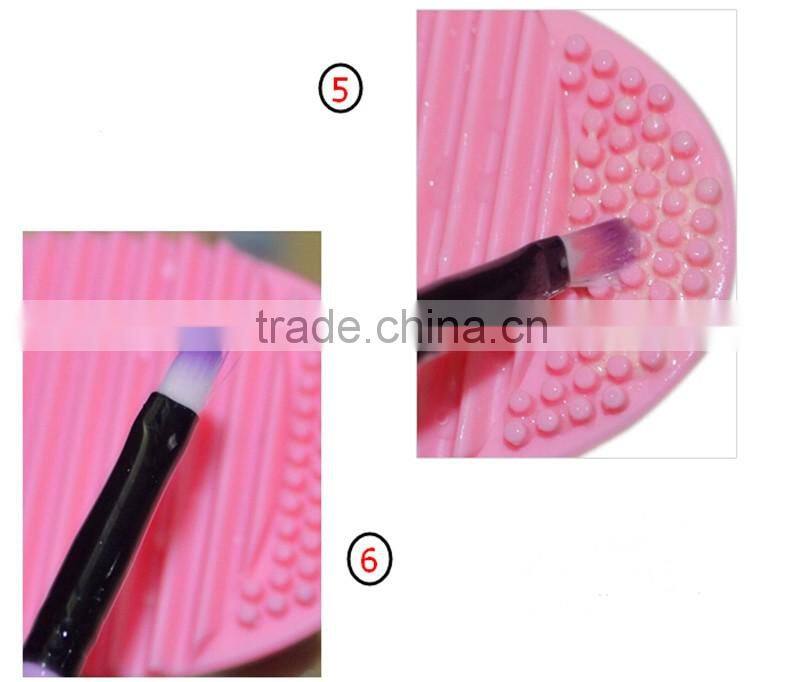 Silicone Makeup Brush Cleaner Brush egg shape Cleaning makeup Brush tools makeup brush cleaner