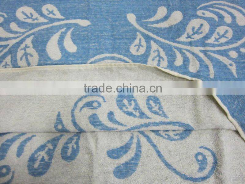Custom design woven jacquard bathrobe towel adult poncho towel in 2 colors