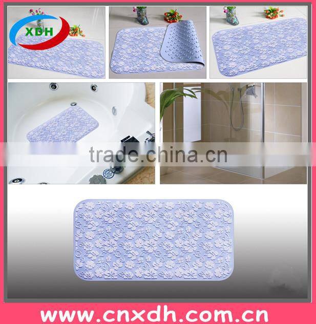 Rectangle shape non-slip slip resistant PVC bath mat