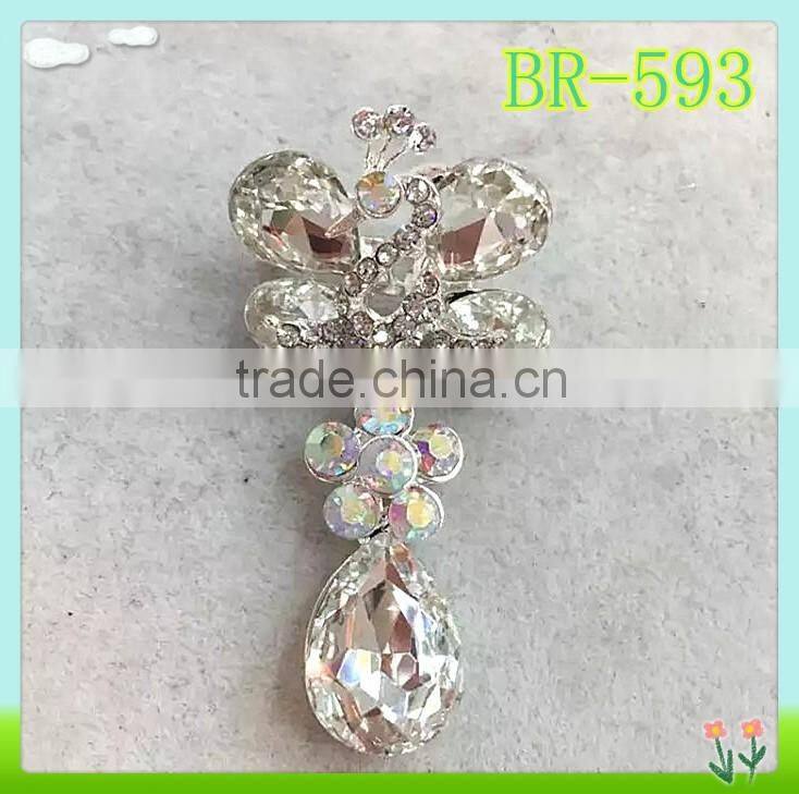 fashion funny crystal brooch,custom brooch