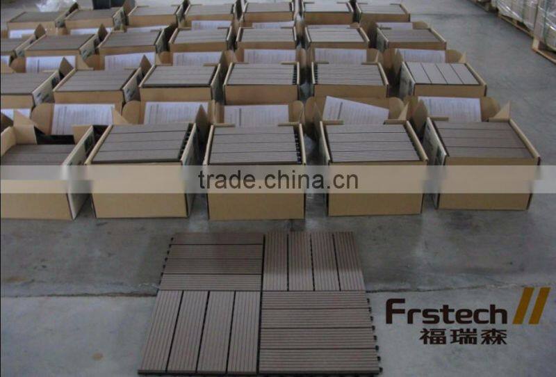 outdoor WPC floor pool deck tiles extruded plastic profile