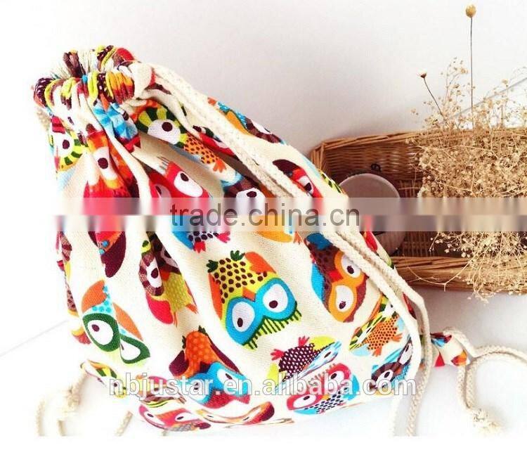 Promotional Wholesale Cheap Draw String Backpack Customized Printed Drawsting Backpack Bag with Sublimation Print