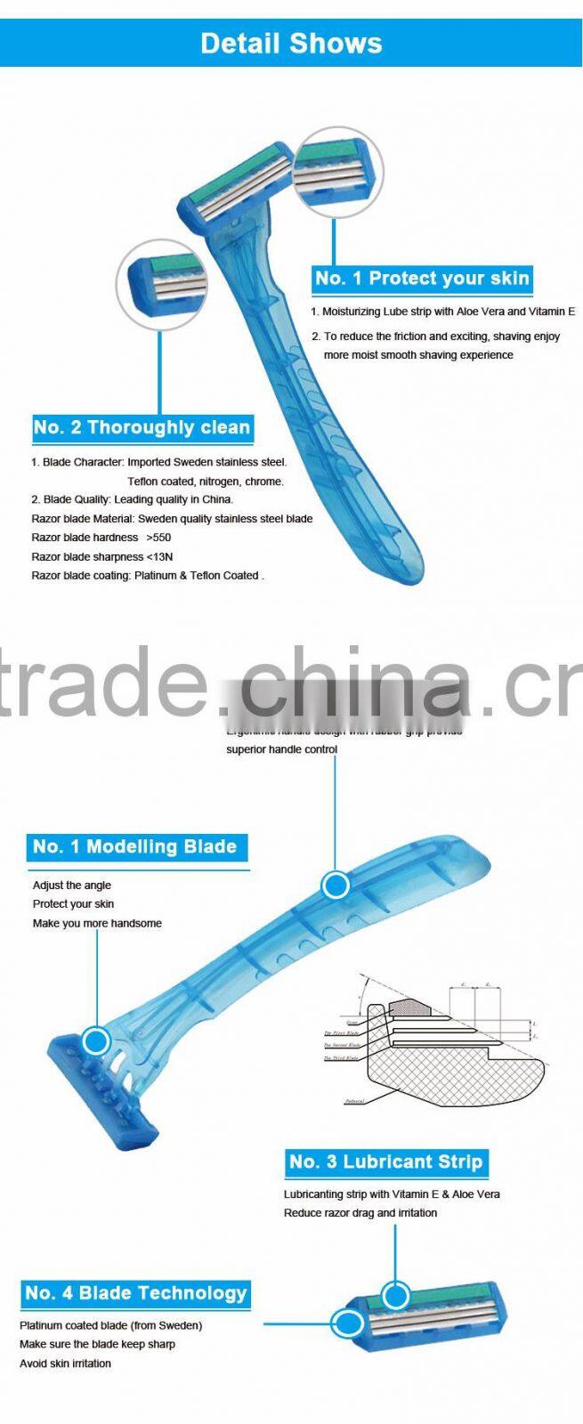 Excellent quality beautiful eyebrow knife