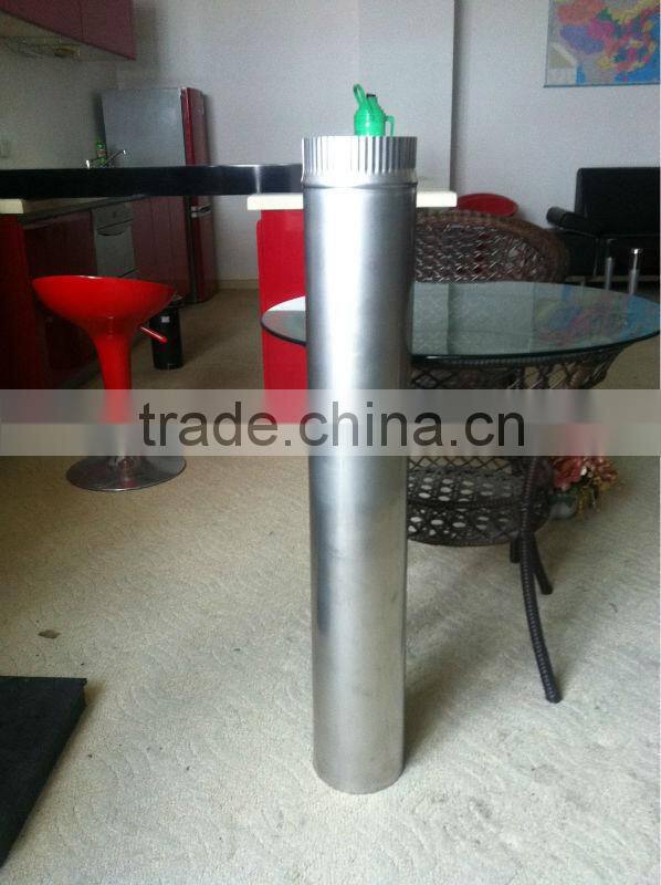 CE and painting galvanized chimney pipe single wall chimney pipe for wood burning stove