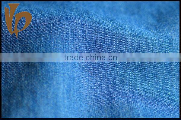 2015 denim fabric 51%linen 49%cotton fabric for jeans