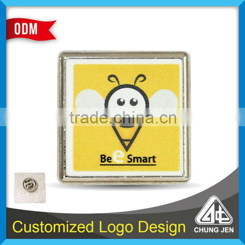 Metal enamel custom made lapel pins with metal logo print