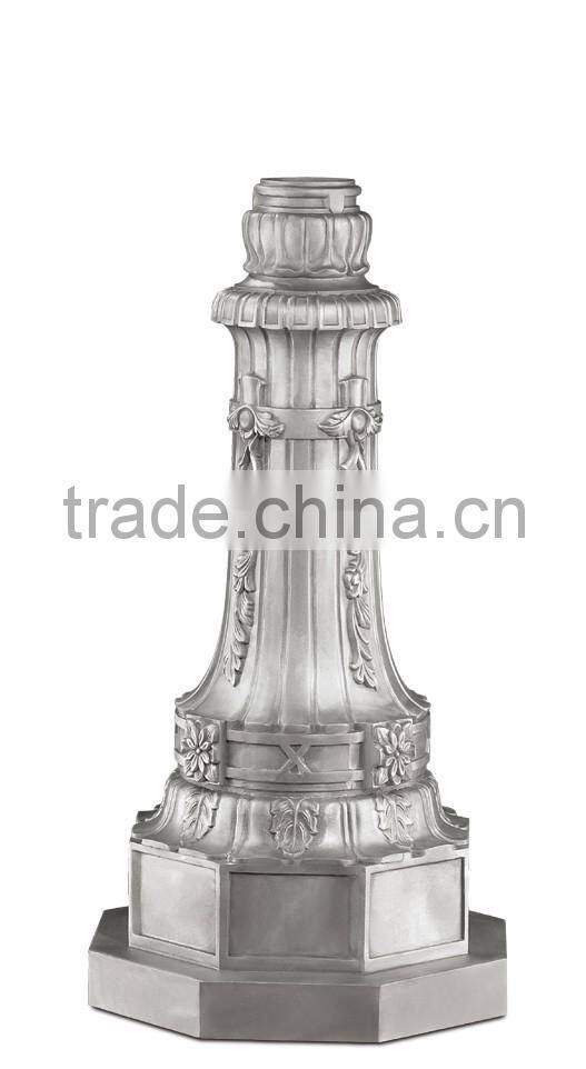 A038 High Craft Aluminum Sand Casting Decorative Light Pole Base