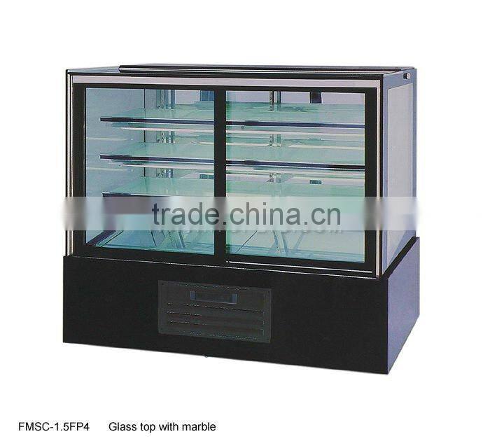 clear and bright Front opening Marble showcase