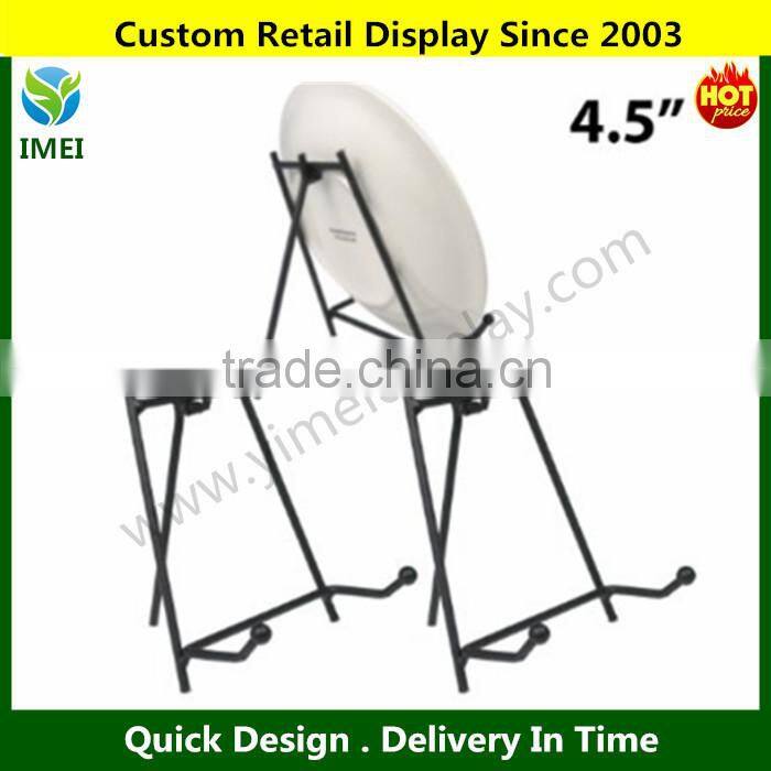 Black Metal Easels Wrought Iron Plate Display Stands YM1-999
