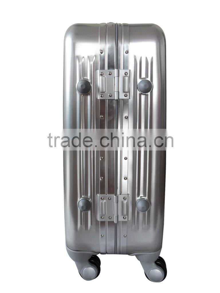2014 new design aluminium material trolley luggage, suitcase,20,24,28 luggage