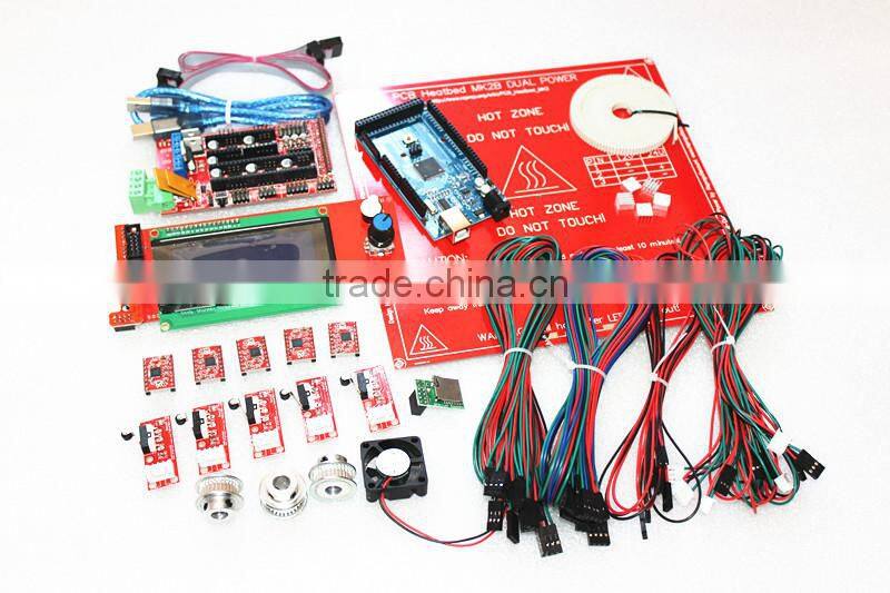 New Product! a full set of mega2560 R3 LCD2004 management T5 12 teeth pulley and so on for pololu 3d printer set reprap