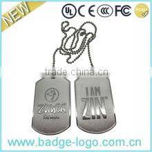 fashion anodized aluminum dog tag chain