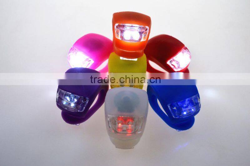 Silicone LED Bike Light Promotional Gift Bike Front Rear Light