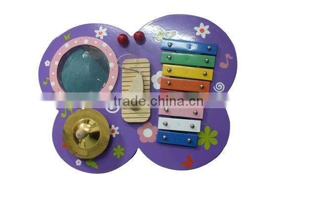 New wooden eight harps instrument combination musical toy for kids