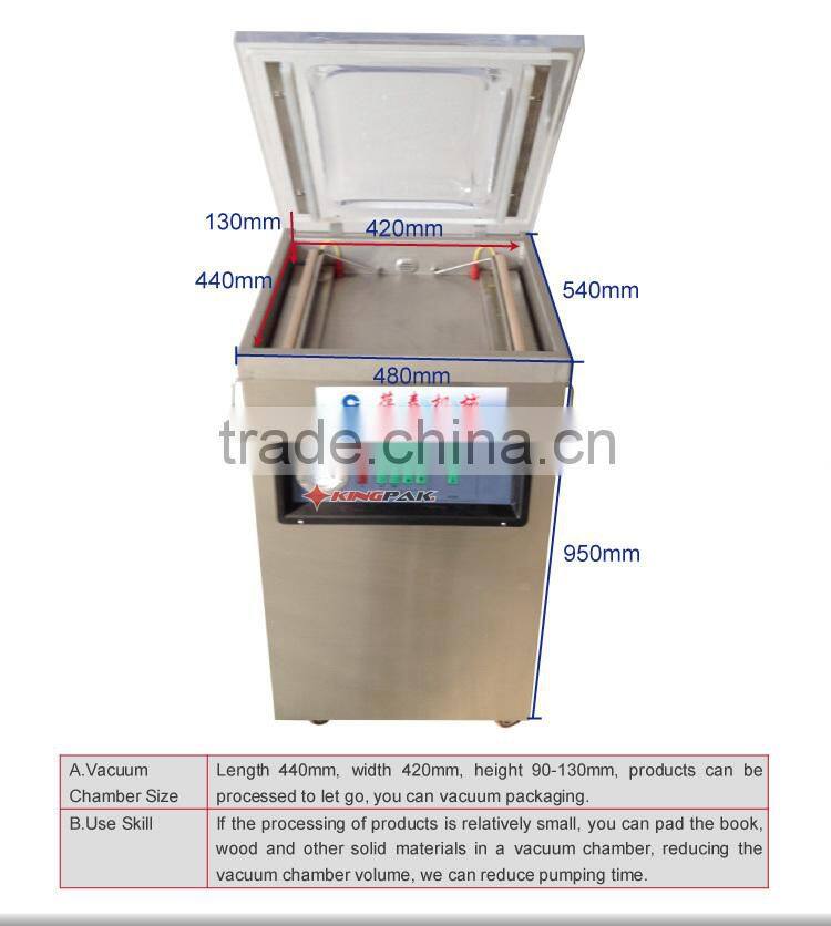 DZ400/2D Single Chamber Price For Vacuum Packing Machine
