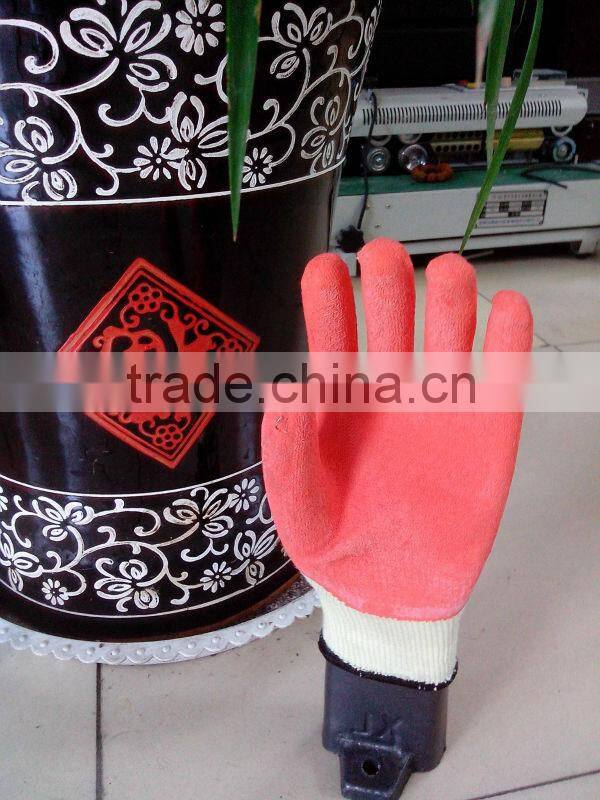 full sizes latex palm coated blue safety gloves
