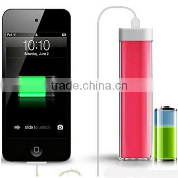 design for iphone mobile power bank, mini portable mobile power bank 2600 mah