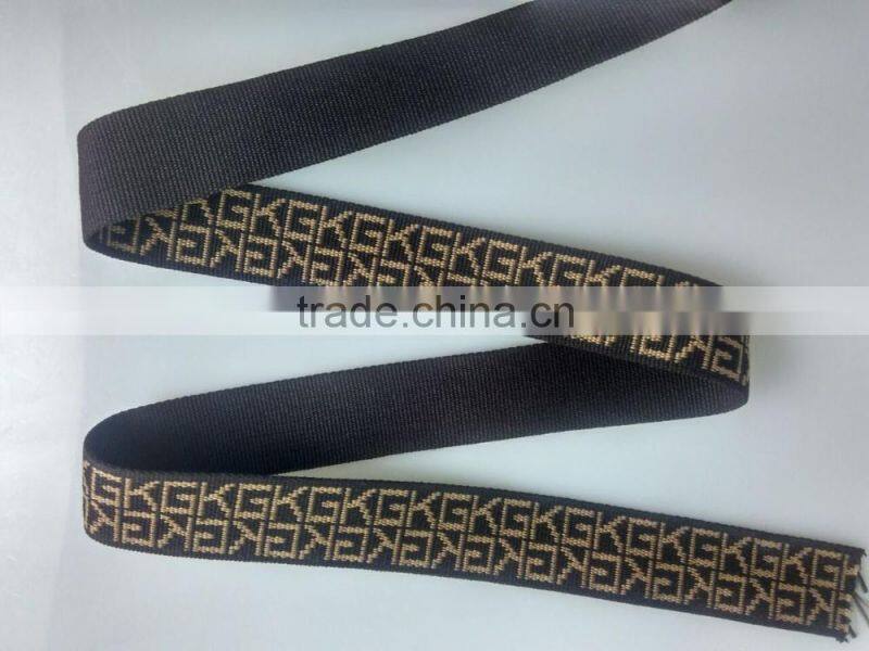 Eco-friendly fabric jacquard 2 inch cotton webbing for garment & bags