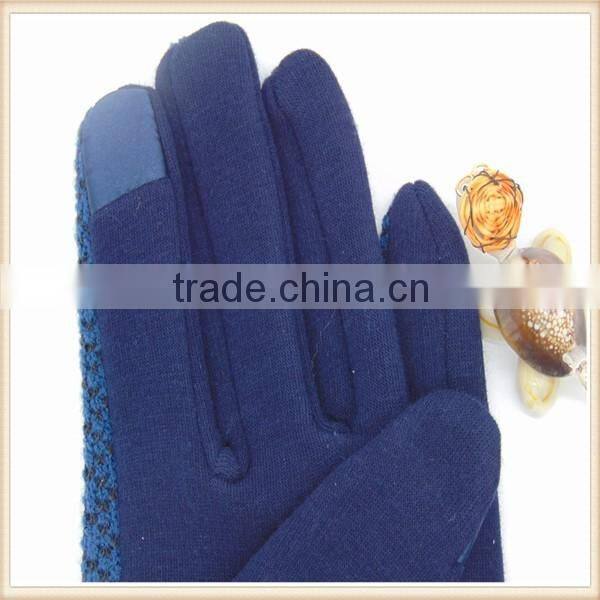 Men Plain Style Micro Velvet Cycling Hand Gloves