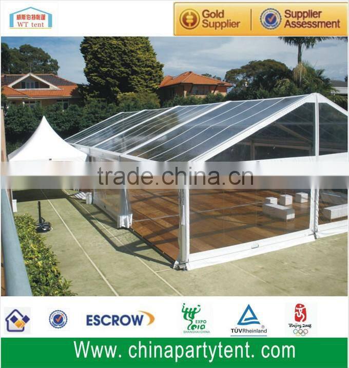 Luxury tent wedding party tent with glass walls