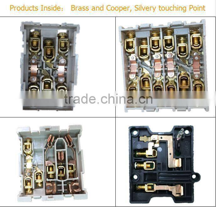 110V American design 4 Gang 1Way wall electric light switch Pc big button