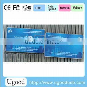 USB 2.0 Interface Type USB Stick,No Encryption Business card USB memory, Premium Gift slim credit 2.0 USB