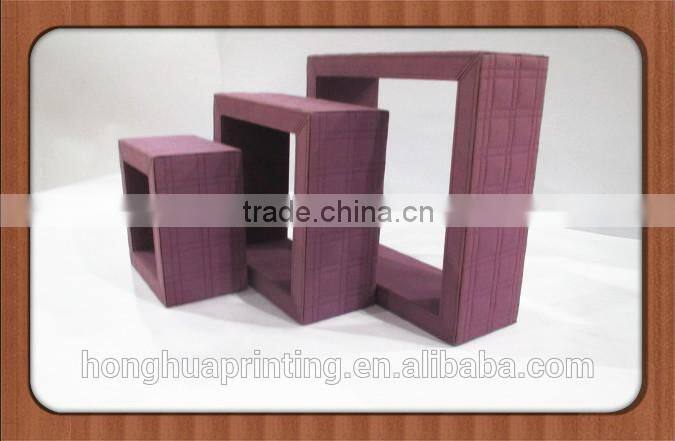 square fabric cover wall shelf