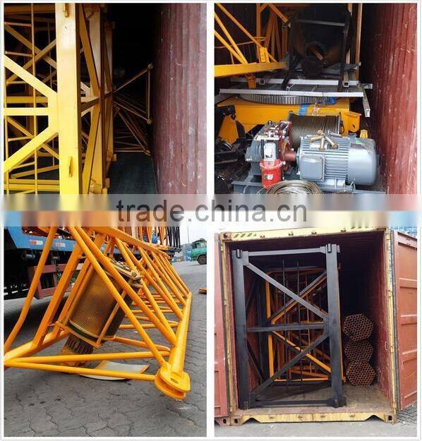 8 ton self-raising luffing tower crane QTD300
